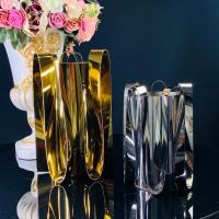 299-092 Подставка интерьерная-ваза 25 см, золото Металл Lenardi_5000676