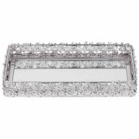 ПОДНОС ДЕКОРАТИВНЫЙ 28Х14Х4 см Алюминий/Латунь Индия 875-312_8414883