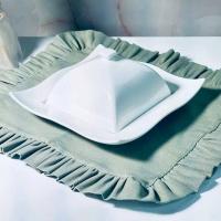 118-124 Квадратное блюдо 28см с крышкой BIANCO в подарочной упак. Фарфор Lenardi_5000647