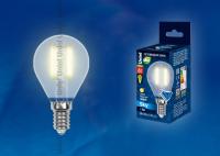 Лампа св/д Uniel шар G45 E14 6W(500lm 360°) 3000K 2K филамент (нитевидн) матов 45x70 пластик LED-G45