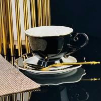 109-192 Чайный набор 12пр.240 мл  NOIR в подарочной упак. Фарфор Lenardi_5000624