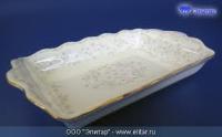 Н 1050011 Джулия БЕЖ блюдо д/масла 18см (зол.лента)16725   HATORI (Freydis) Австрия_3203558