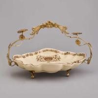 БЛЮДО 33*28*22 см фарфор/бронза 46-1384_8414798