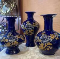 Ваза кобальт 30 см керамика в ассорт._1901905