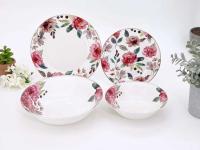 Набор столовый 6/19 предм.Пион,  (нью бон) Jewel ПС0034-03_9200422 Набор столовый 6/19 предм.Пион,  (нью бон) Jewel ПС0034-03_9200422