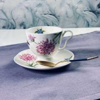 205-957 Чайный набор 12пр.  FLOWERSв подарочной упак.Костяной фарфор  Lenardi_5000666