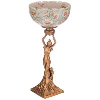 КОНФЕТНИЦА ДИАМЕТР=15 см ВЫСОТА=33 см фарфор/бронза 469-315_8414805