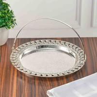 M-JS-062513  Поднос с ручкой металлический, 28х28х17 см._6902059