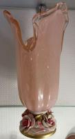 Ваза В- ,пудрово-розовая (муранское стекло) White Crystal  Италия 66871_9709308