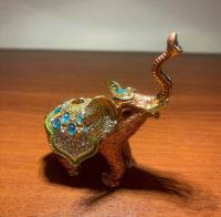 ЗSKЗ0 Шкатулка со стразами Слон_1902056