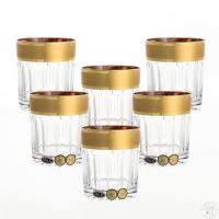 Набор стаканов для виски 320 мл с золотом (6 шт), 20309/1263/320 Bohemia Max Crystal Чехия 31857_970