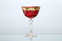 40707/280 Кристина  креманка для мороженого 280мл Красный (гранат) Star Crystal, Чехия 32432_9704751