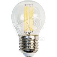 Лампа светодиодная LED 5вт Е27 теплый шар FILAMENT 9971372 25581_2800389