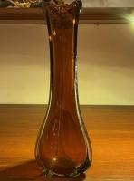 Ваза коричневая 27 см винтажная._1901933