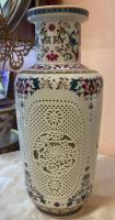 Ваза ажурная 30 см розовая Фарфор (двойная)_1901906 Ваза ажурная 30 см розовая Фарфор (двойная)_1901906