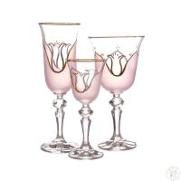 40707/smalt/220,150,60 Кристина набор фужеров 18 пр.Тюльпан розовый Bohemia Чехия 61631_9708862 40707/smalt/220,150,60 Кристина набор фужеров 18 пр.Тюльпан розовый Bohemia Чехия 61631_9708862