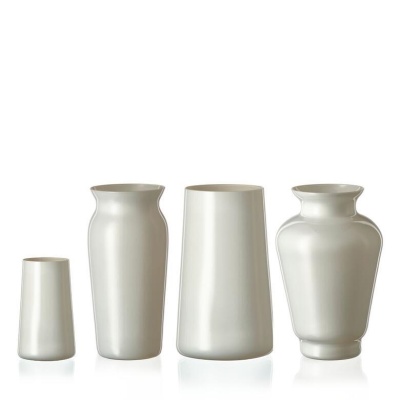Набор  мини ваз, цвет белый   4шт.Богемия Чехия 75914_9709415