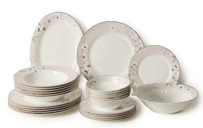 Столовый набор (сервиз) JEWEL Цветение Вишни 6/26 пред. (фарфор костяной) ПС0041-28_9200263 Столовый набор (сервиз) JEWEL Цветение Вишни 6/26 пред. (фарфор костяной) ПС0041-28_9200263