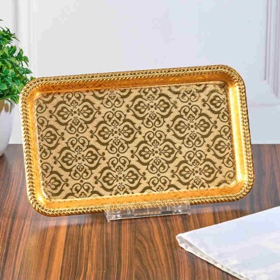 M-JS-062518  Поднос металлический, 27,5х16,5х2 см._6902062