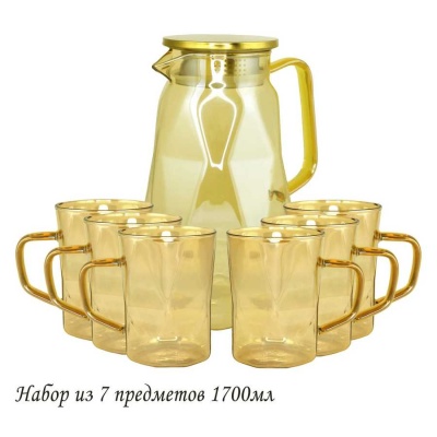 160-257 Набор графин 1700мл и 6 стаканов в под.уп._5000750