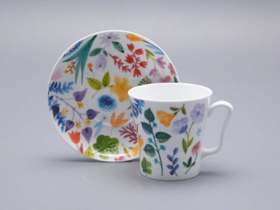 Бокал с блюдцем Ленинградский 3 Primavera 360 мл . 81.34502.00.1 ИФЗ_1600786