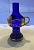 Вазочка Лепка синяя Чехия