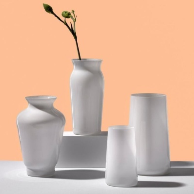 Набор  мини ваз, цвет белый   4шт.Богемия Чехия 75914_9709415