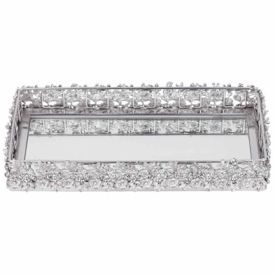 ПОДНОС ДЕКОРАТИВНЫЙ 28Х14Х4 см Алюминий/Латунь Индия 875-312_8414883