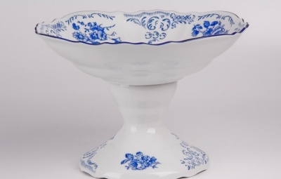 4074 Бернадотт Ваза для фруктов на ножке 25см.