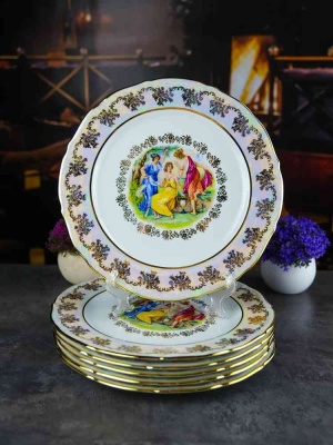 Мадонна перламутр Мария-тереза тарелка 27 см (6 шт), Repast Чехия 57475_9709185