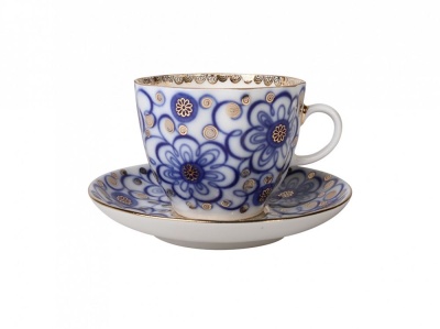 Чашка с блюдцем кофейная ф. Тюльпан рис. Вьюнок 81.10109.00.1 (ЛФЗ)_1600530