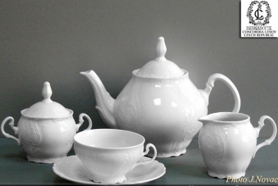 0000 Бернадотт чайный сервиз ЛЕФ0831 недекорированный  Concordia Lesov Чехия_3200022