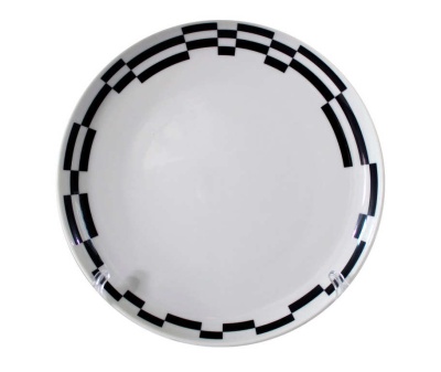 30258 ТОМ Тарелка 19 см десертная  декор 