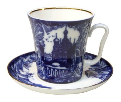 Бокал с блюдцем Ленинградский Морозный день 81.10490.00.1_1600211