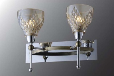 Бра Н Еврокаркасы 01009W/2 CR+ANTIQUE BRASS  МАКСИСВЕТ_8600563