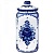 Банка 1,3 л с крышкой фарфор. Каскад. Ручная роспись. Гжель_1600669
