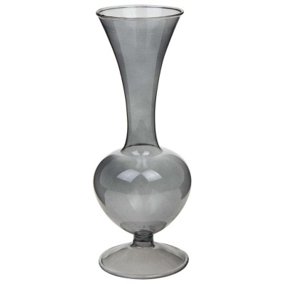 Ваза (стекло), D8xH21 см, (H-21, D-8, Серый)_4600344