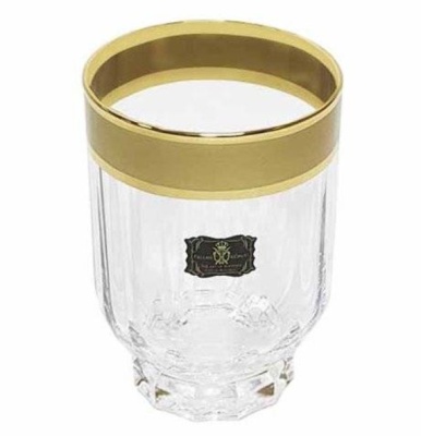 Florian стакан для виски 375мл 6шт /матовая полоса золото/ Bormioli Rocco Италия 63068_9709509
