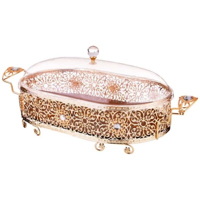 БЛЮДО С КРЫШКОЙ 52*25 см. В=18 см. металл 257-250_8406250