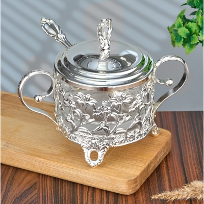 BC-91077/SL  Сахарница с ложкой 200 мл 15*9,5*13 см_6901983