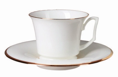 Чашка с блюдцем чайная 210 мл. ф. Юлия рис. Золотая лента арт. 81.23998.00.1 (ЛФЗ)_1600639