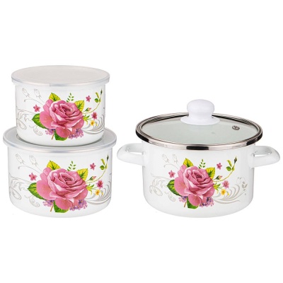 МИСКА 1,2л с пласт.крышк. серия 