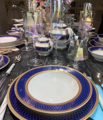 205-035 Чайно-столовый сервиз 88пр.  САПФИР в под.уп.(х0,5)Фарфор_5000766