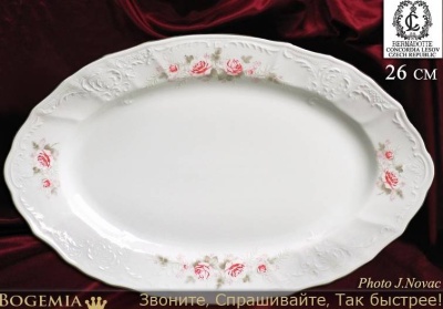 5396011 Бледная роза блюдо овальное 26см_3201989