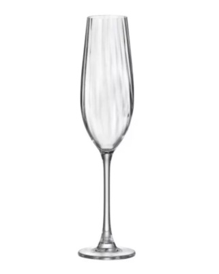 Columba Бокал для шампанского 260 мл 1 шт /Колумба /Оптика Богемия Чехия