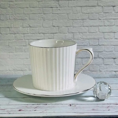 109-120/6 Чайный пара 270мл (отводка золото)  Фарфор  Lenardi