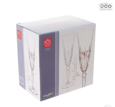 Melodia фужер для шампанского 160мл (6 шт), 25600020006 RCR Италия 28327_9706950