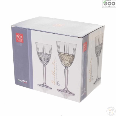 Brillante фужер для вина  250мл (6 шт), 26967020006 RCR  Италия 41352_9706315