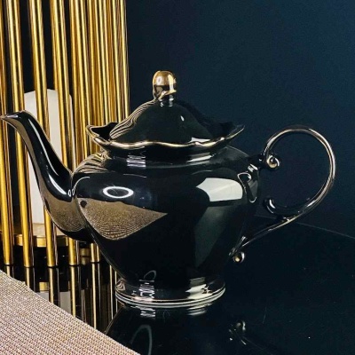 109-190 Чайник заварочный 1.1 л  NOIR в подарочной упак. Фарфор Lenardi_5000623