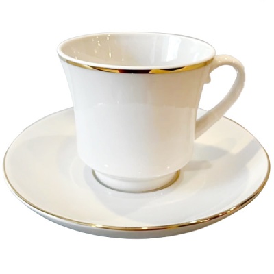 Чайная пара 220 мл ф-ма Банкетная рис. Золотая лента . 81.16356.00.1 ЛФЗ_1600664